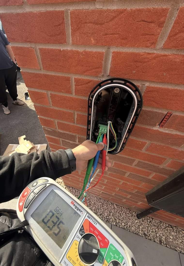 EV charger — Installed, tested, certified