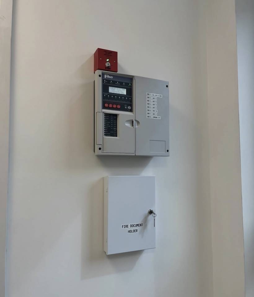 Fire alarm system — Zoned panel, mixed-use building