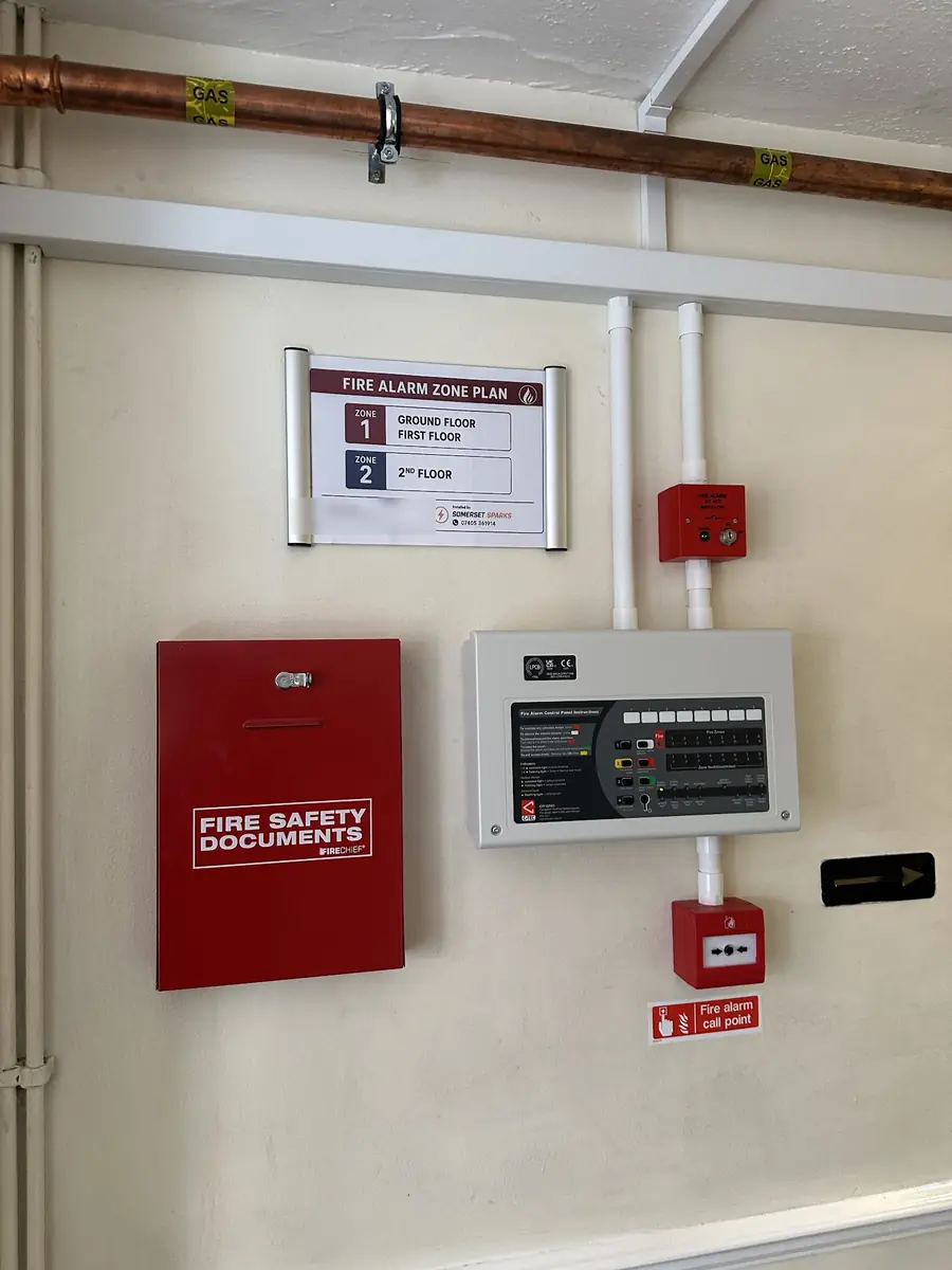 Fire alarm system — Zoned panel, commercial premises