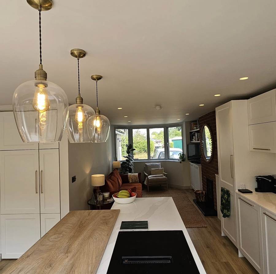 Kitchen lighting — Pendants, downlights & zoning